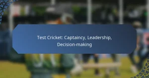 Test Cricket: Captaincy, Leadership, Decision-making