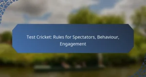 Test Cricket: Rules for Spectators, Behaviour, Engagement