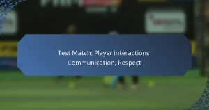 Test Match: Player interactions, Communication, Respect