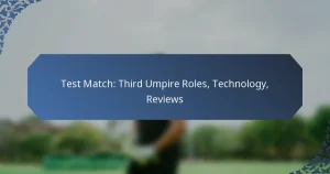 Test Match: Third Umpire Roles, Technology, Reviews